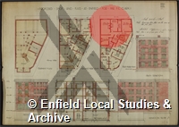Plan of Proposed Shop and Flats at Enfield