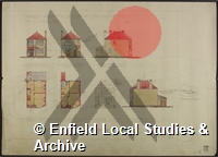 Plan of proposed House to be erected at Cecil Avenue