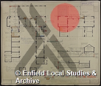 Plan of proposed alterations to existing fire station
