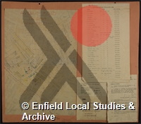 Map of Southgate Bomb Damage "Avenue Road, Incident Clarification"