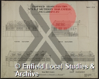 Plan of proposed Reconstruction of N.3,5,7 Southbury Road