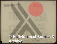 Plan of Air Raid Warden's Post, Broad Walk