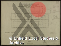 Plan of Basement, Town Hall