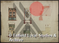 Plan of Proposed Rebuilding in Enfield Town