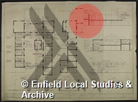 Plan of Proposed Alterations to Depot Building, Town Hall
