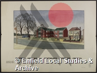 Plan of proposed Housing